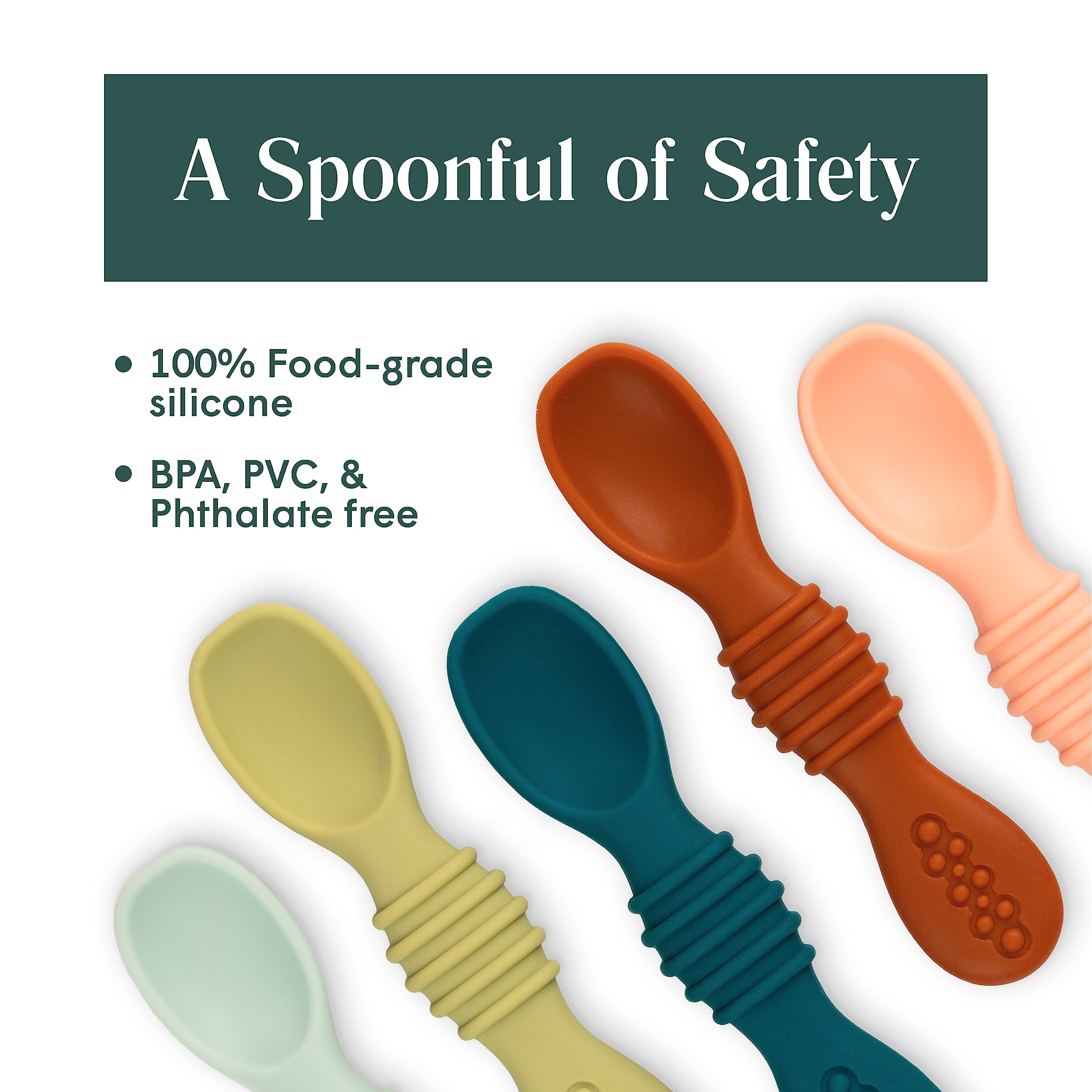 Self-Feeding Silicone Spoons